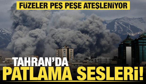 Tahran'da patlama sesleri duyuldu... F&uuml;zeler peş peşe ateşleniyor!  
