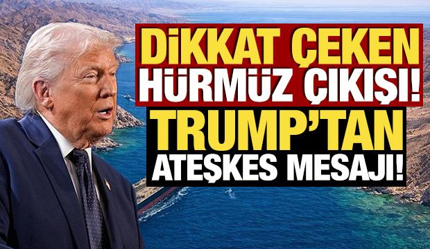 Trump'tan İran a&ccedil;ıklaması! Ateşkes konusunu tek c&uuml;mleyle yanıtladı