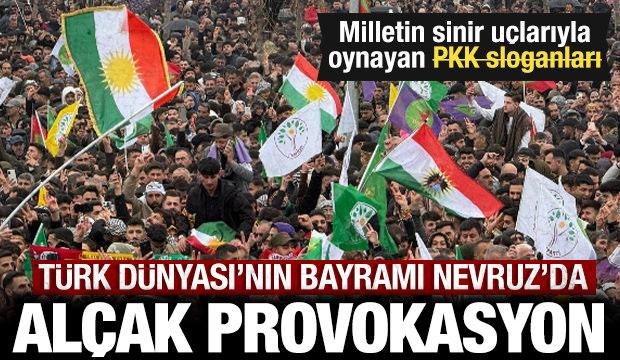 T&uuml;rk D&uuml;nyası'nın bayramı Nevruz'da provokasyon: İsrail'in aparatlarından al&ccedil;ak slogan!