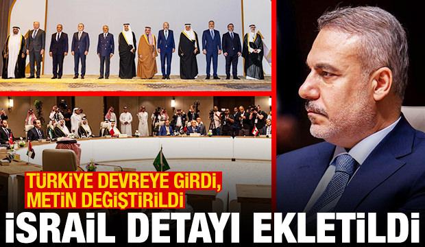 T&uuml;rkiye devreye girdi, a&ccedil;ıklama metni değişti: Savaşın esas sorumlusu İsrail
