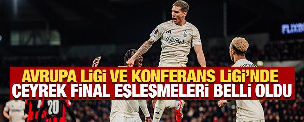 UEFA Avrupa Ligi ve Konferans Ligi'nde &ccedil;eyrek final eşleşmeleri belli oldu