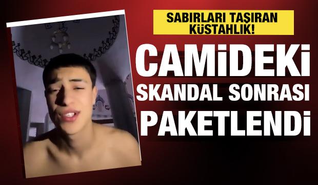 Sosyal medya i&ccedil;in camide soyunup k&uuml;f&uuml;rl&uuml; video &ccedil;eken şahıs tutuklandı