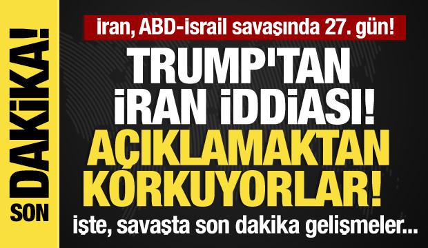 Son dakika... Trump'tan flaş İran iddiası: "Anlaşma yapmak istiyorlar"