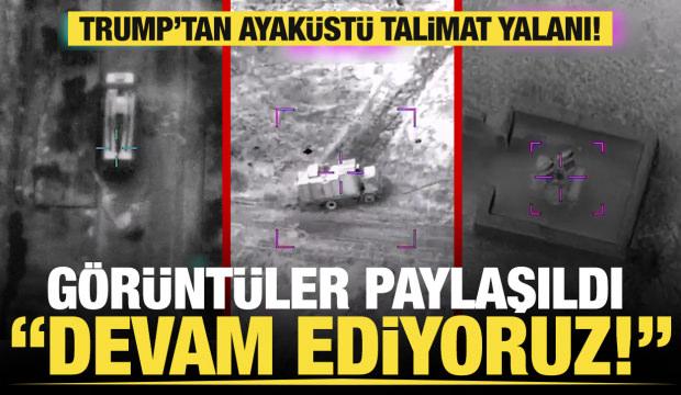 ABD g&ouml;r&uuml;nt&uuml;leri paylaştı: İran'ı vurmaya devam ediyoruz