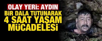 Aydın'da dere taştı: Azgın sularda 4 saatlik yaşam m&uuml;cadelesi