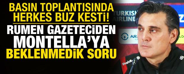 Basın toplantısında herkes buz kesti! Rumen gazeteciden Montella'ya beklenmedik soru