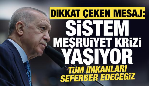 Cumhurbaşkanı Erdoğan: Uluslararası sistem meşruiyet krizi yaşıyor