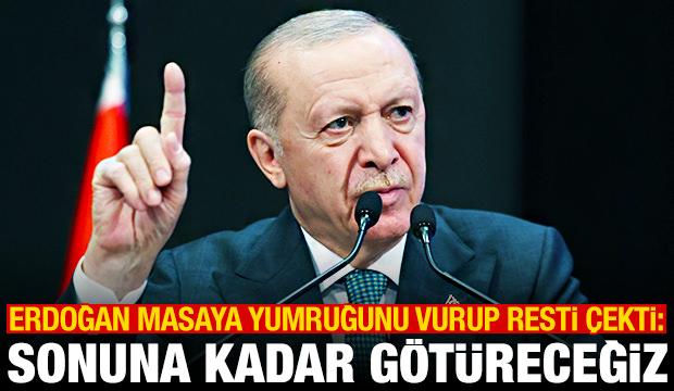 Erdoğan'dan Ter&ouml;rs&uuml;z T&uuml;rkiye a&ccedil;ıklaması: Sonuna kadar g&ouml;t&uuml;receğiz
