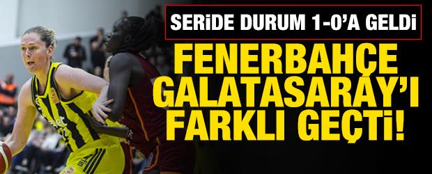Fenerbah&ccedil;e Opet final serisinin ilk ma&ccedil;ında Galatasaray &Ccedil;ağdaş Faktoring'i farklı ge&ccedil;ti!