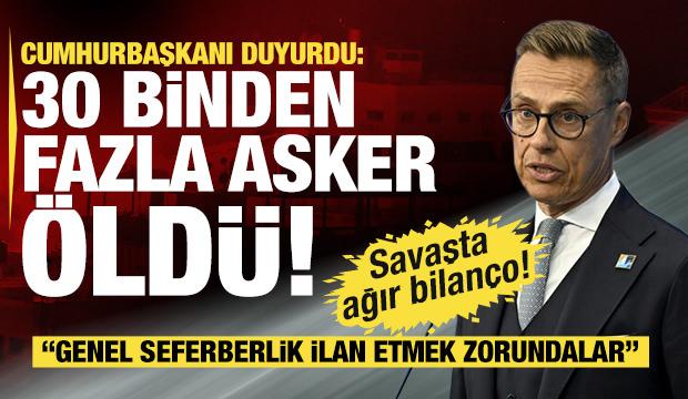 Finlandiya Cumhurbaşkanı Stubb: Ukrayna ayda 30 binden fazla Rus askerini &ouml;ld&uuml;r&uuml;yor