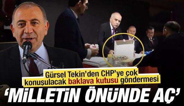 G&uuml;rsel Tekin&rsquo;den CHP&rsquo;ye &ccedil;ok konuşulacak baklava kutusu g&ouml;ndermesi: &lsquo;Bunlar &ccedil;ok tehlikeli&rsquo;
