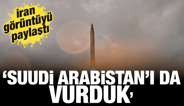 İran g&ouml;r&uuml;nt&uuml;leri paylaştı: Suudi Arabistan'da vurduk!