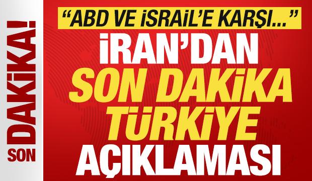 İran'dan T&uuml;rkiye a&ccedil;ıklaması: ABD ve İsrail'e karşı g&uuml;&ccedil;l&uuml; şekilde dile getiriyorlar