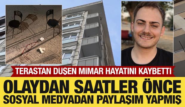  Kağıthane&rsquo;de binanın 6'ncı katındaki terastan d&uuml;şen mimar hayatını kaybetti