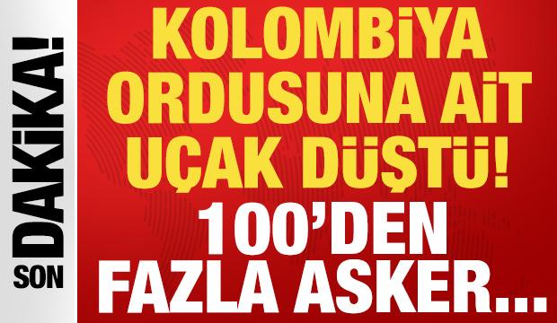 Kolombiya ordusu mensuplarını taşıyan u&ccedil;ak kaza yaptı: 100'den fazla asker...