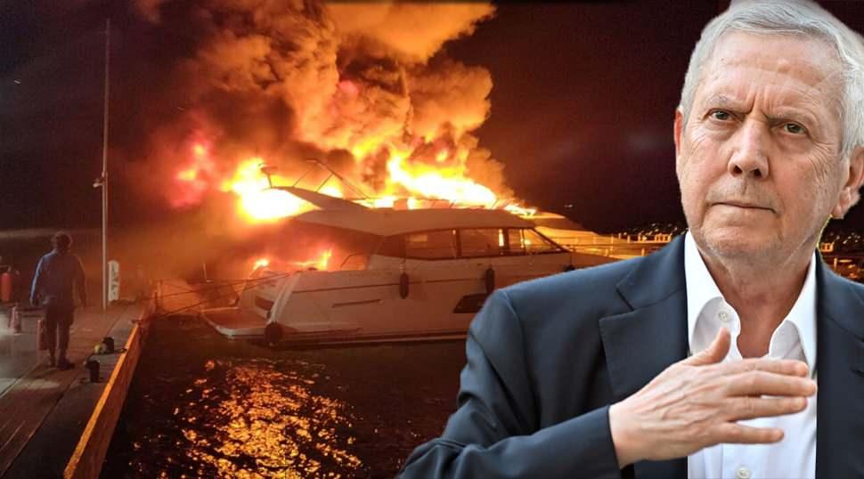 Milyarlık yatlar k&uuml;le d&ouml;nm&uuml;şt&uuml;: Aziz Yıldırım'ın yatı faciadan kıl payı kurtuldu!