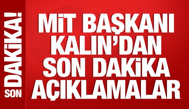 MİT Başkanı İbrahim Kalın a&ccedil;ıklamalarda bulunuyor