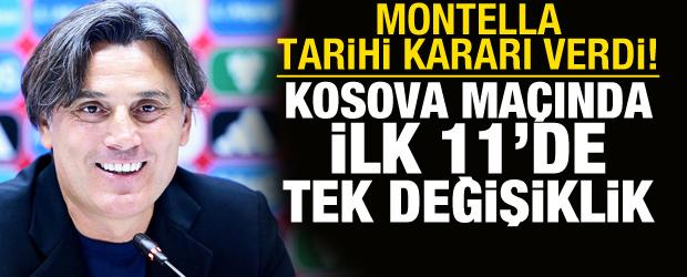 Montella tarihi kararı verdi! Kosova ma&ccedil;ında ilk 11'de tek değişiklik