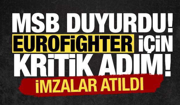 T&uuml;rkiye ile İngiltere arasında 'Eurofighter' s&ouml;zleşmesi: İmzalar atıldı!