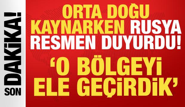 Orta Doğu kaynarken Rusya'dan son dakika a&ccedil;ıklaması: O b&ouml;lgeyi ele ge&ccedil;irdik!