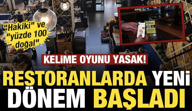 Restoranlarda yeni d&ouml;nem: Bakanlık noktayı koydu: Artık zorunlu