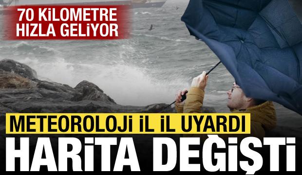 Saatte 70 km hızla geliyor! Meteoroloji'den bir&ccedil;ok il i&ccedil;in kritik uyarı