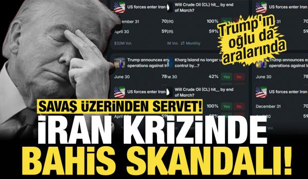 Savaş &uuml;zerinden servet...İran krizinde bahis skandalı! Trump'ın oğlu da aralarında
