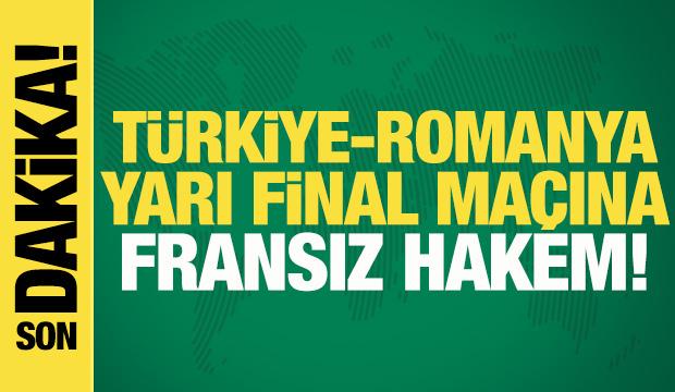 Son dakika: T&uuml;rkiye - Romanya ma&ccedil;ının hakemi belli oldu