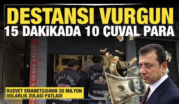 Su&ccedil; gelirleri emanet&ccedil;isine destansı vurgun: 15 dakikada 10 &ccedil;uval para &ccedil;aldılar 