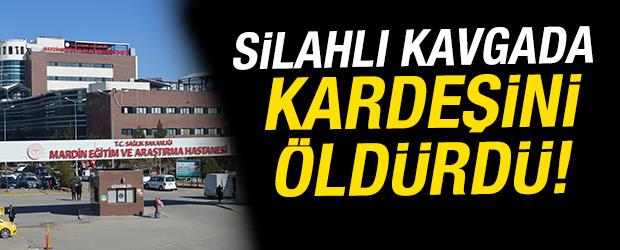 Tartıştığı kardeşini silahla &ouml;ld&uuml;rd&uuml;!