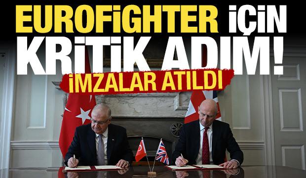 T&uuml;rkiye ile İngiltere arasında 'Eurofighter' s&ouml;zleşmesi: İmzalar atıldı!