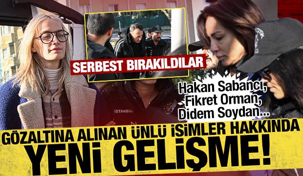 &Uuml;nl&uuml; isimlere uyuşturucu operasyonu: 6 isim serbest bırakıldı!