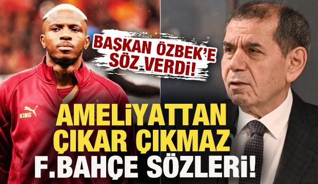 Victor Osimhen'den ameliyattan &ccedil;ıkar &ccedil;ıkmaz Fenerbah&ccedil;e s&ouml;zleri! Dursun &Ouml;zbek'e s&ouml;z...