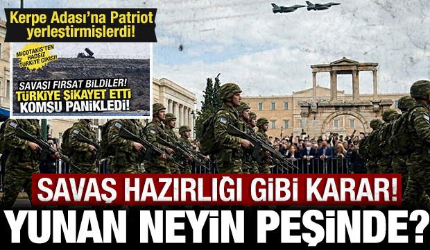 Yunanistan neyin peşinde? Savaş hazırlığı gibi karar!