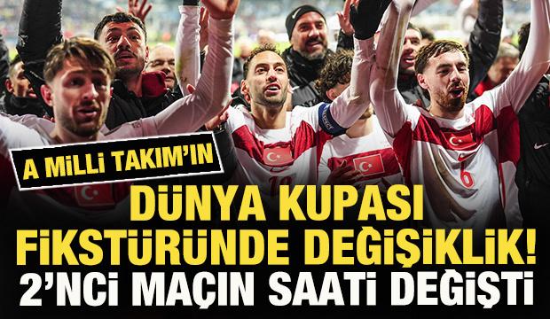 A Milli Takım'ın D&uuml;nya Kupası fikst&uuml;r&uuml;nde değişiklik! Paraguay ma&ccedil;ının saati değişti
