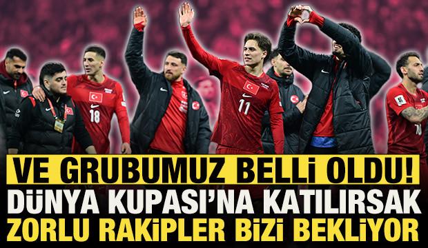A Milli Takım'ın D&uuml;nya Kupası grubu belli oldu! Kosova'yı elersek zorlu rakipler bekliyor