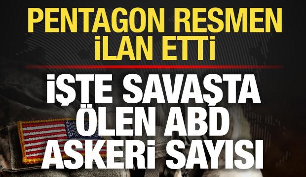 ABD resmen ilan etti! İşte savaşta &ouml;len ve yaralanan ABD askeri sayısı