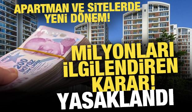 Apartman ve site sakinlerine ait bor&ccedil; bilgileri ortak yerlere asılamayacak
