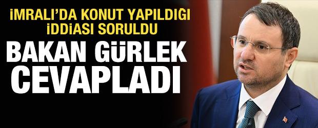 Bakan G&uuml;rlek'ten İmralı'da konut yapıldığı iddiasına yanıt
