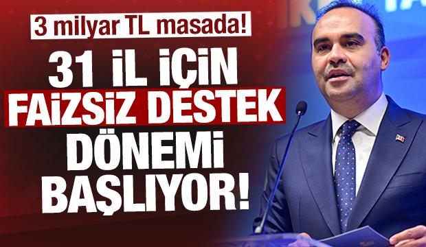 Bakanlıktan 3 milyar TL&rsquo;lik dev hamle: 31 ilde dev faizsiz destek d&ouml;nemi başlıyor! 