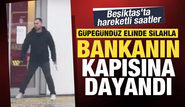 Beşiktaş&rsquo;ta bankaya silahlı soygun girişimi