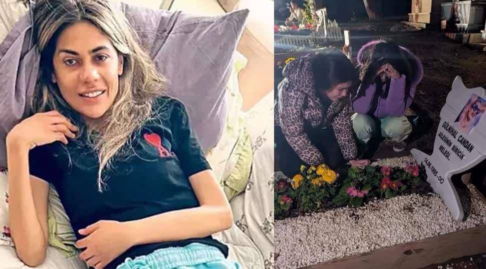 Candan kardeşlerin abla acısı dinmiyor! Gece vakti mezarının başında sarılıp ağladılar