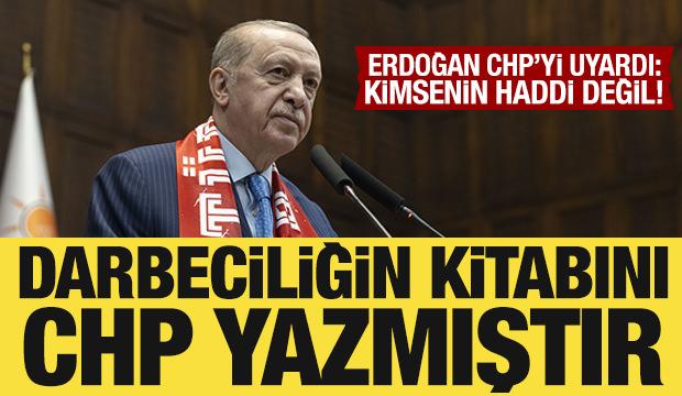 Cumhurbaşkanı Erdoğan'dan CHP'ye sert s&ouml;zler!