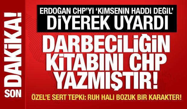 Cumhurbaşkanı Erdoğan'dan CHP'ye sert s&ouml;zler!