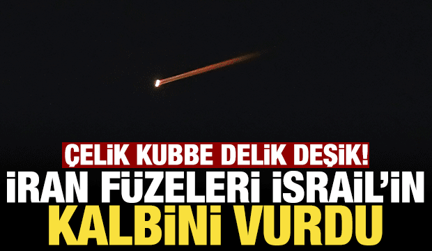 Demir Kubbe delik deşik oldu! İran'ın f&uuml;zeleri İsrail'in kalbini vurdu!