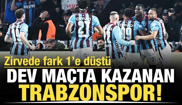 Dev ma&ccedil;ta kazanan Trabzonspor! Zirvede fark 1'e d&uuml;şt&uuml;