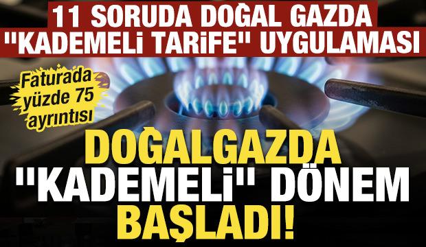 Doğalgazda kademeli tarife devri: Faturada limit aşımına dikkat