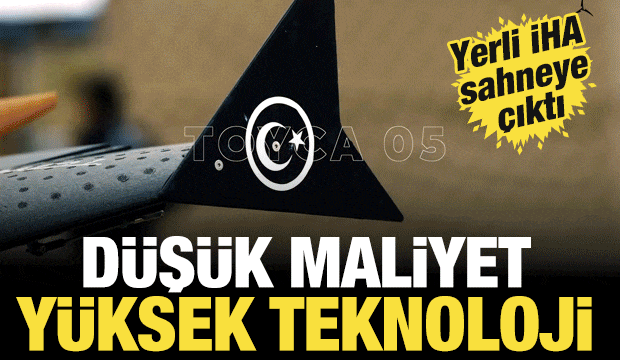 D&uuml;ş&uuml;k maliyet, y&uuml;ksek teknoloji: Yerli İHA Toyca-05 sahneye &ccedil;ıktı!