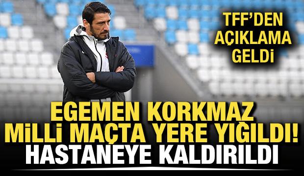 Egemen Korkmaz, ma&ccedil; esnasında yere yığıldı! Hırvatistan'da hastaneye kaldırıldı