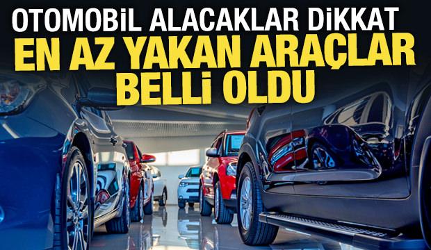 En az yakan otomobiller belli oldu! O liste a&ccedil;ıklandı